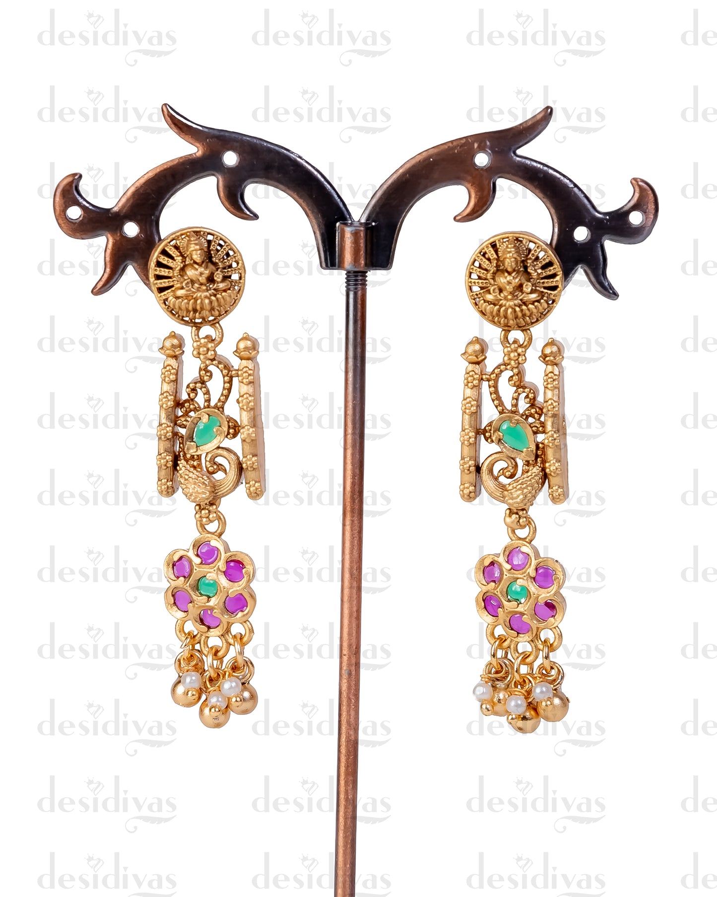 Elegant Gold Plating Temple Necklace Set