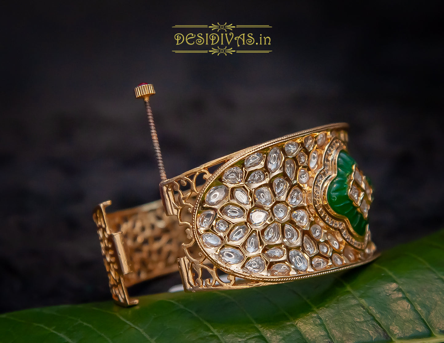 Premium Quality Tyaani inspired Kundan Polki Bracelet