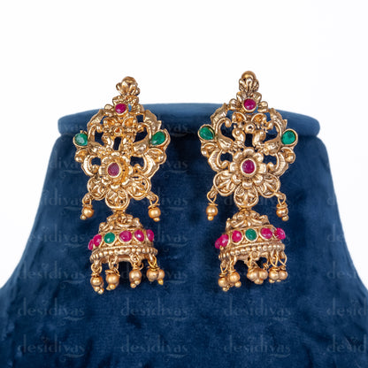 Elegant Lord Krishna Temple Necklace Set