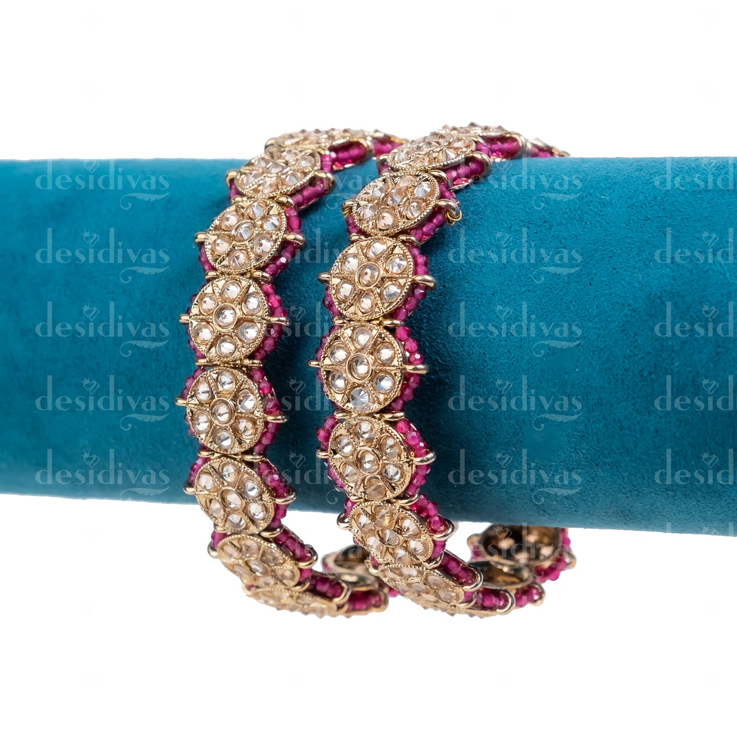 Golden Bangles With Ruby and LCT