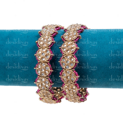 Golden Bangles With Ruby and LCT