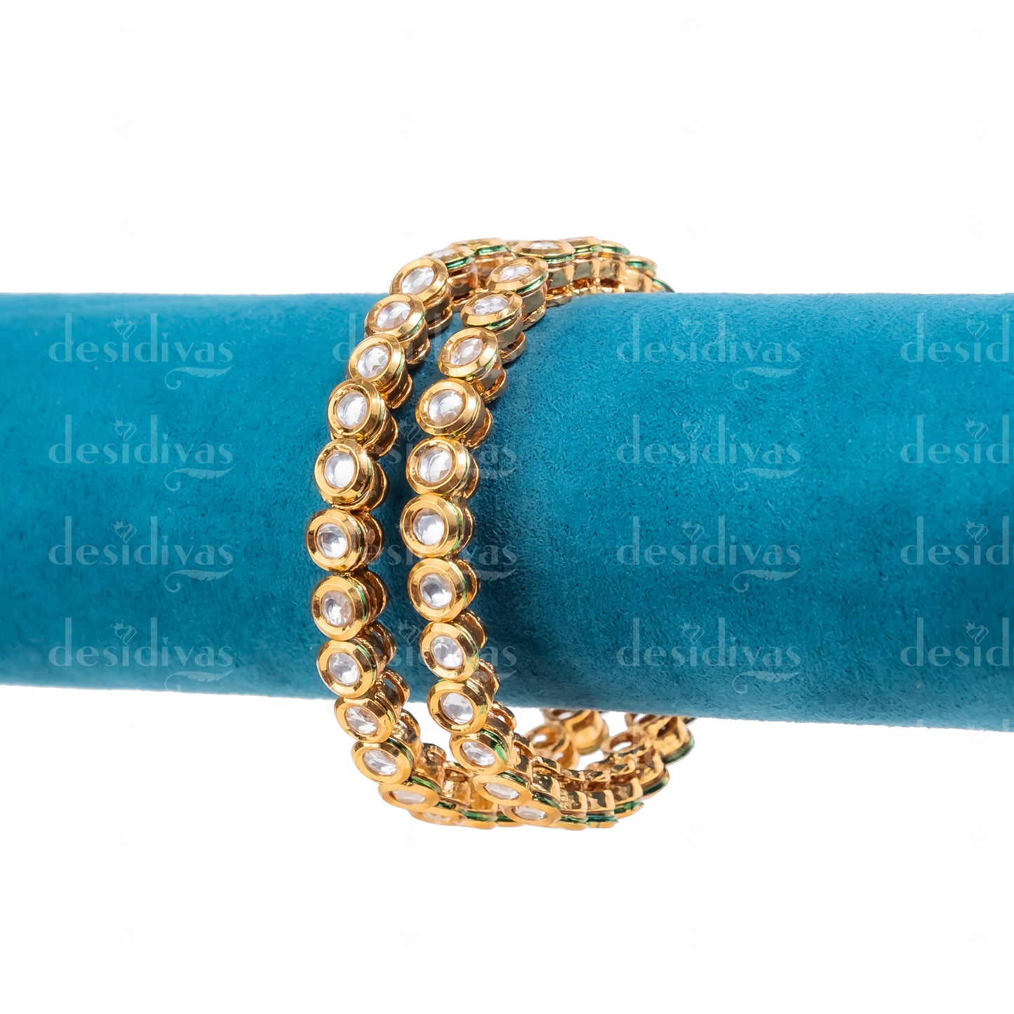 Golden Kundan Bangles