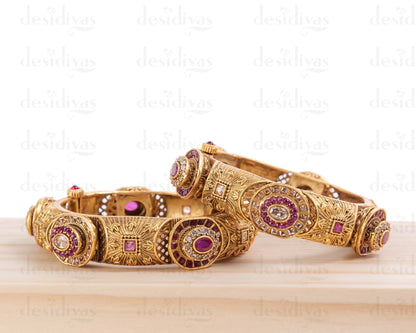 Golden Openable Bangles