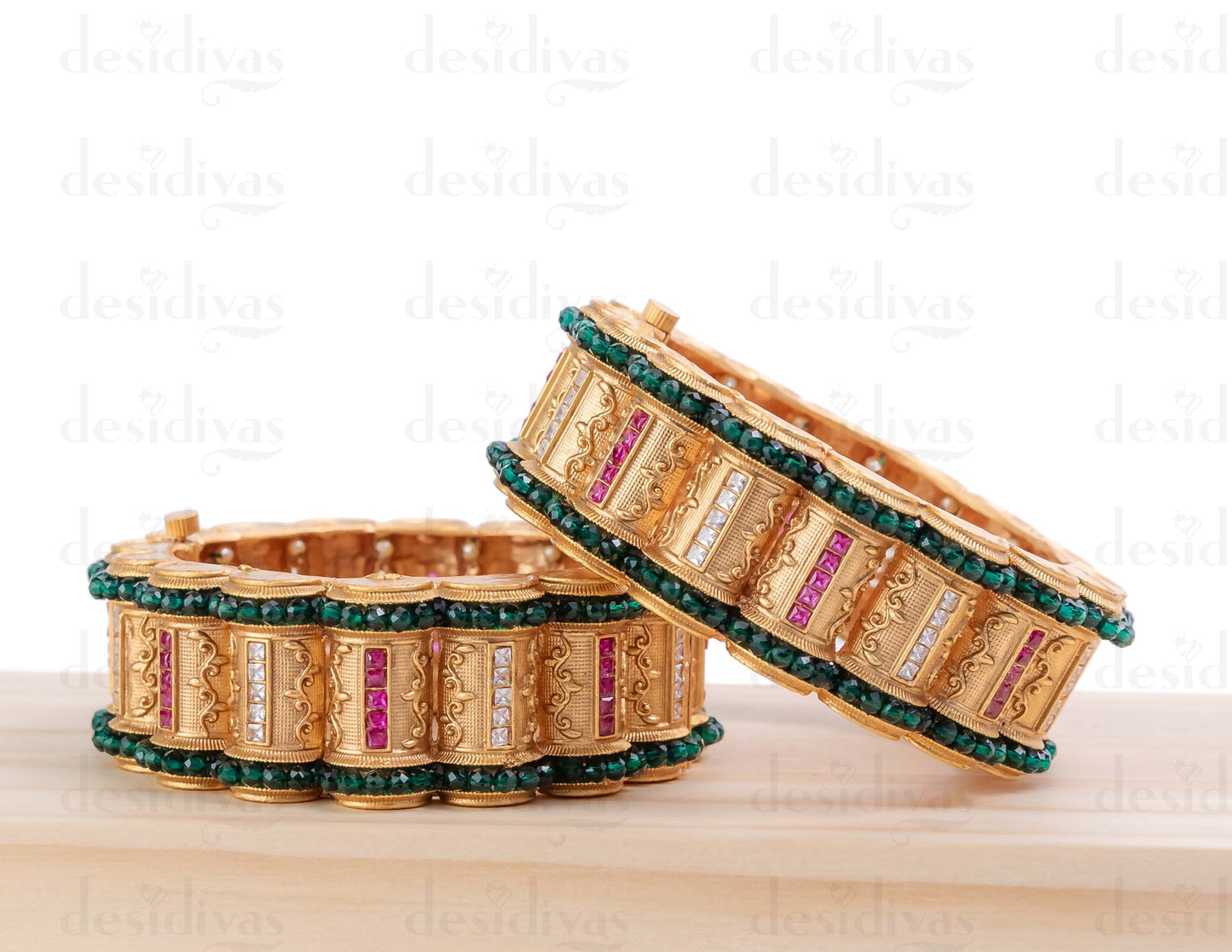 Golden Openable Matt Finish Bangles