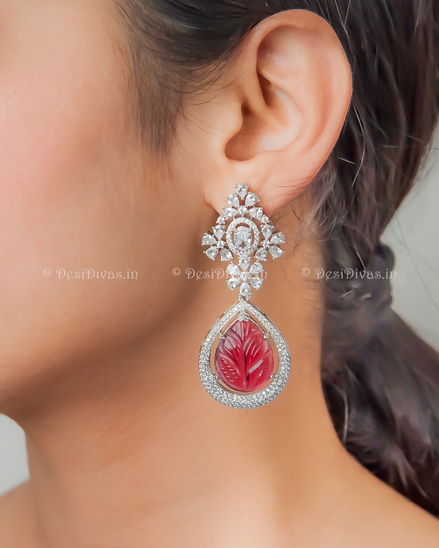 Sufian Stunning Swarovski Multi Doublet Stone Dangler Earring