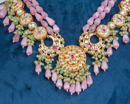 ''Glory'' Premium Quality Kundan Polki Necklace set