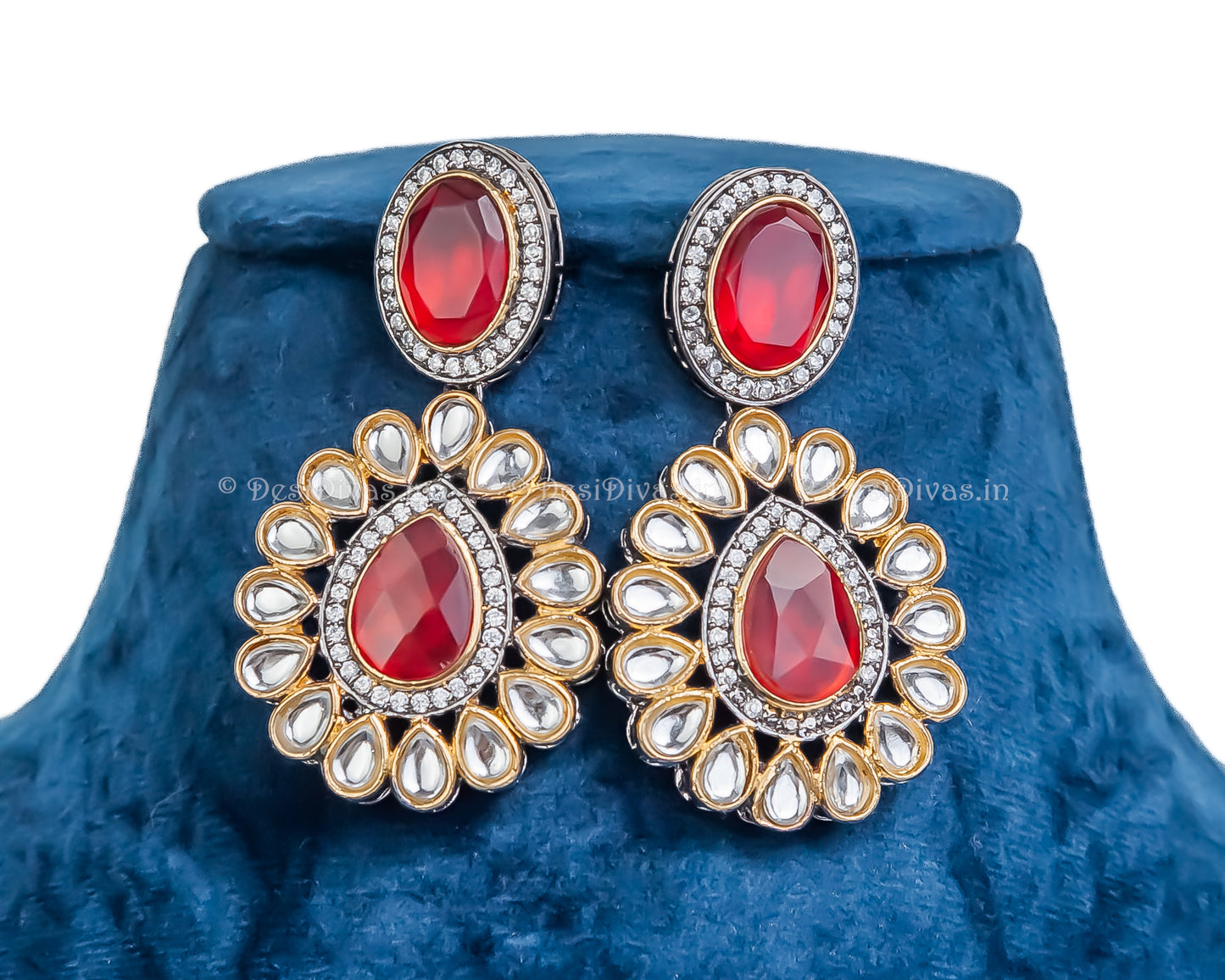 ''Glory'' Premium Quality Kundan Polki Necklace set