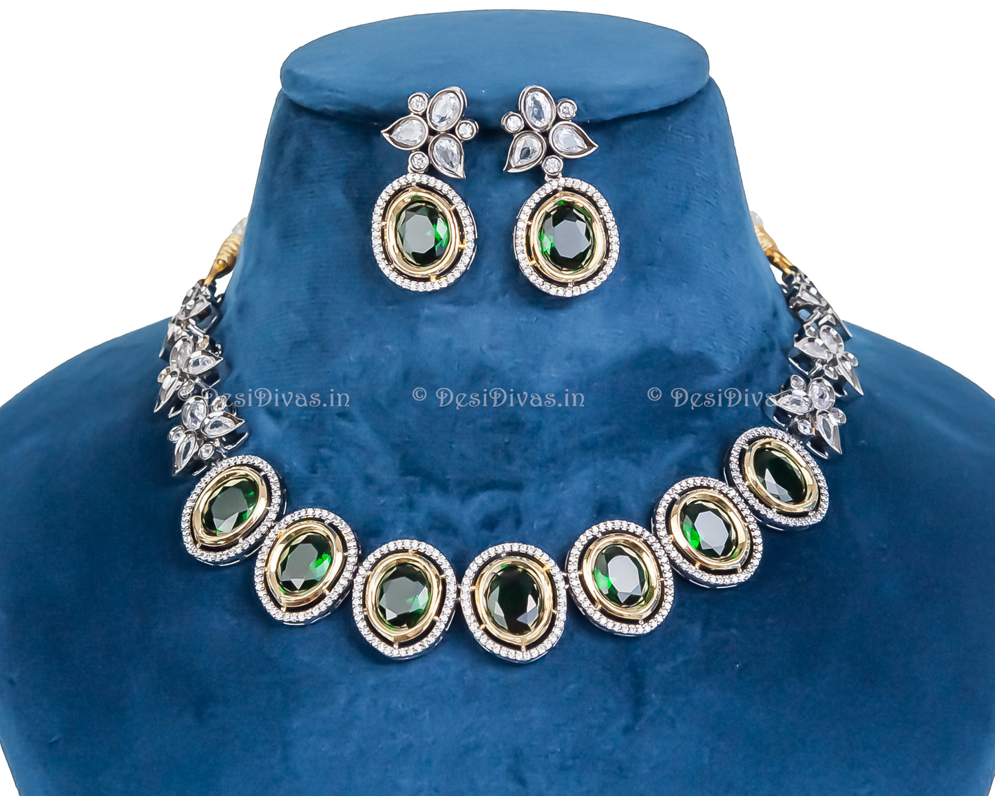 ''Glory'' Premium Quality Kundan Polki Necklace set