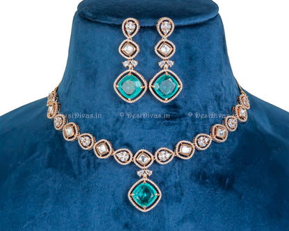 ''Glory'' Premium Quality Kundan Polki Necklace set