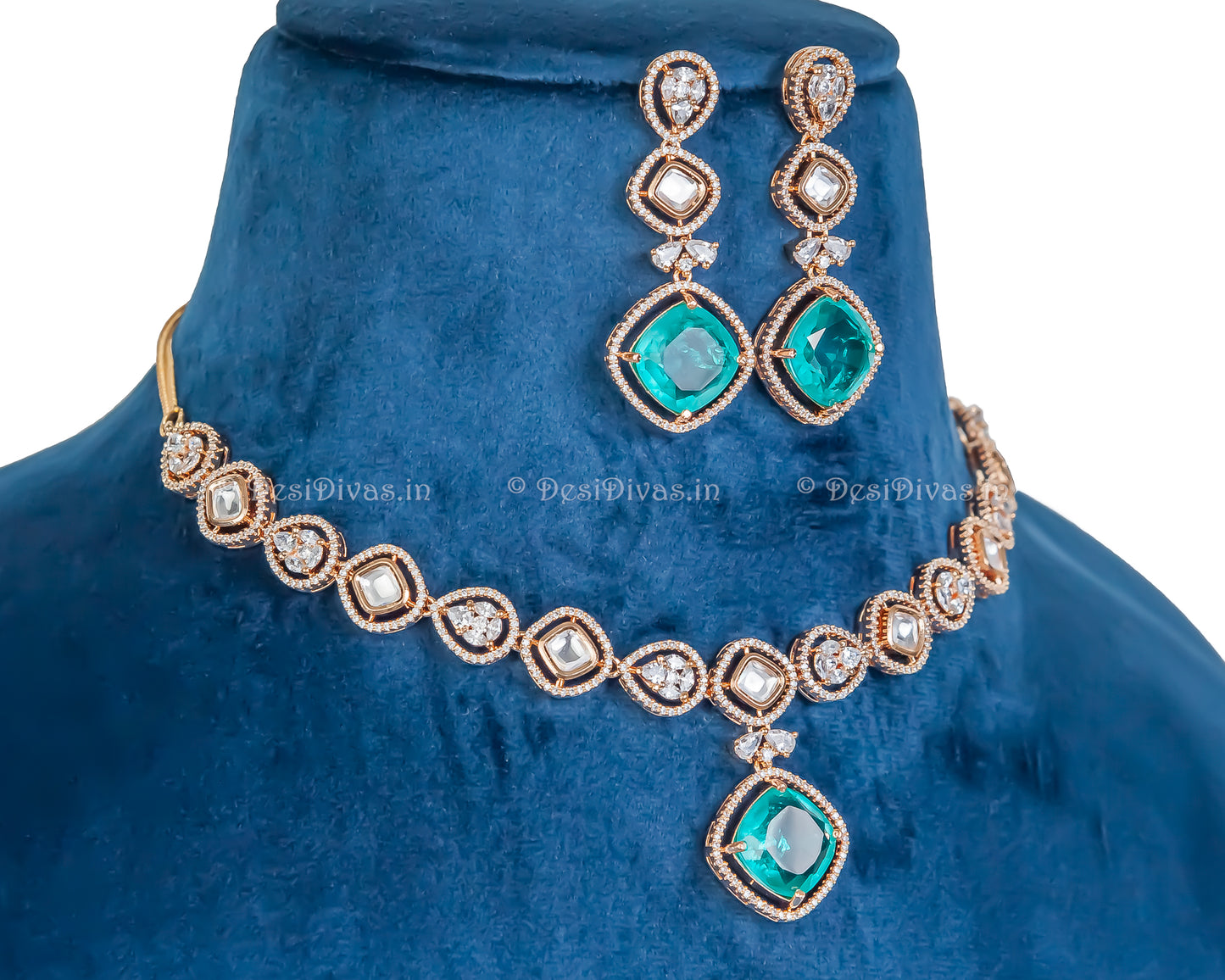 ''Glory'' Premium Quality Kundan Polki Necklace set