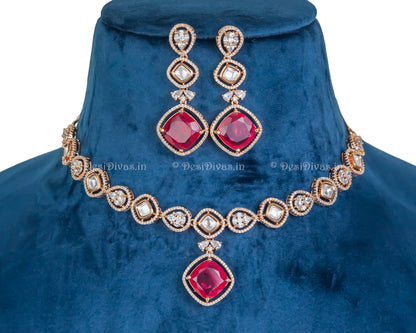 ''Glory'' Premium Quality Kundan Polki Necklace set