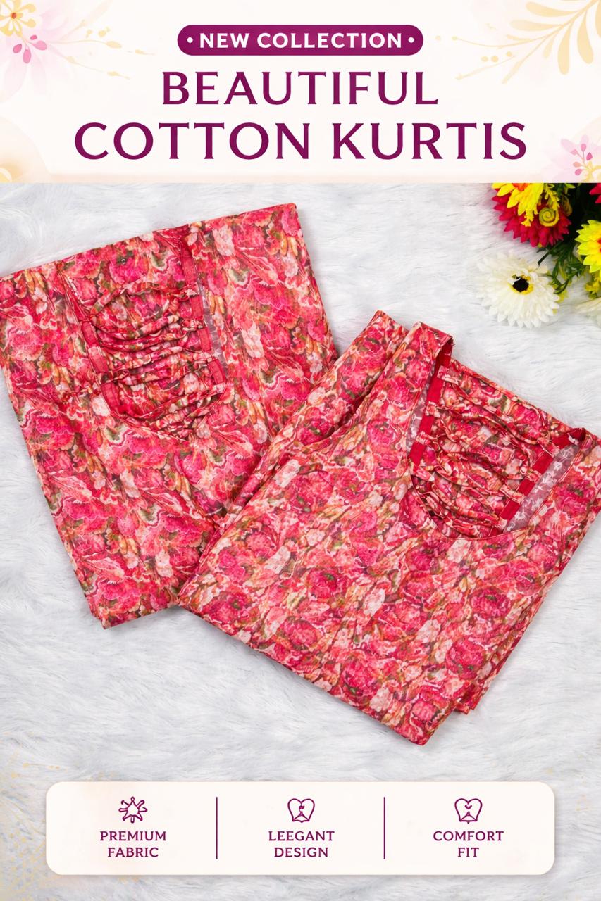 Elegant Printed Rayon Kurti for Women | Daily & Festive Wear