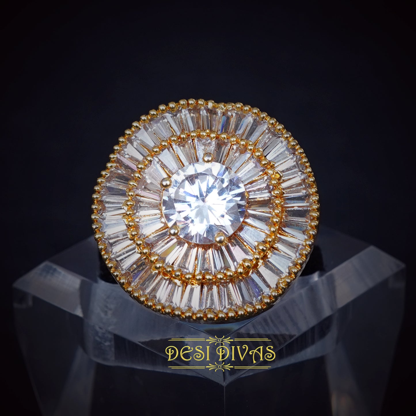 Elegant American Diamond Ring