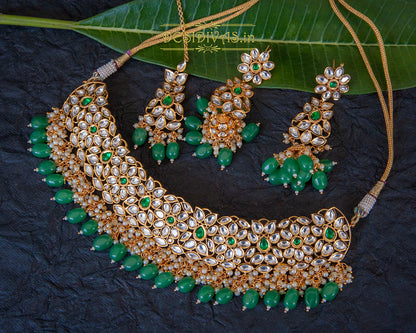 ''Hiraav'' Tyaani Kundan Inspired kundan Polki Chokar set