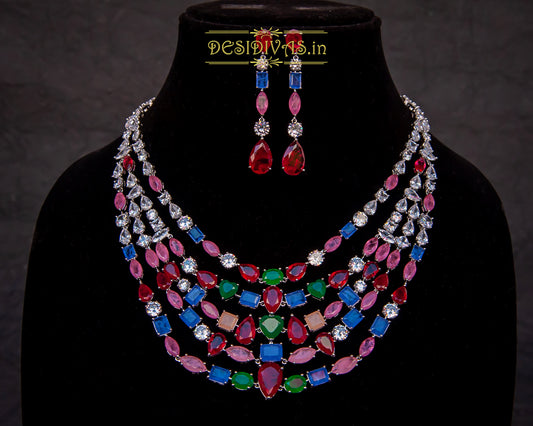 ''Ignite Your Dream'' Stunning Swarovski Multi Doublet Stone Necklace Set