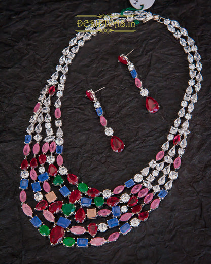 ''Ignite Your Dream'' Stunning Swarovski Multi Doublet Stone Necklace Set