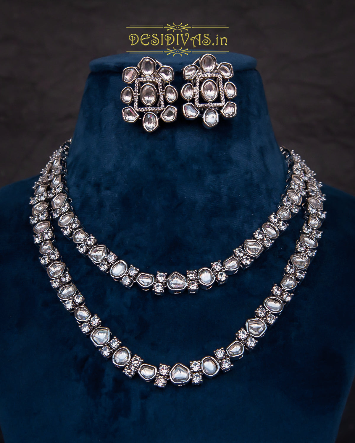 ''Noorani'' Kundan Polki Necklace Set