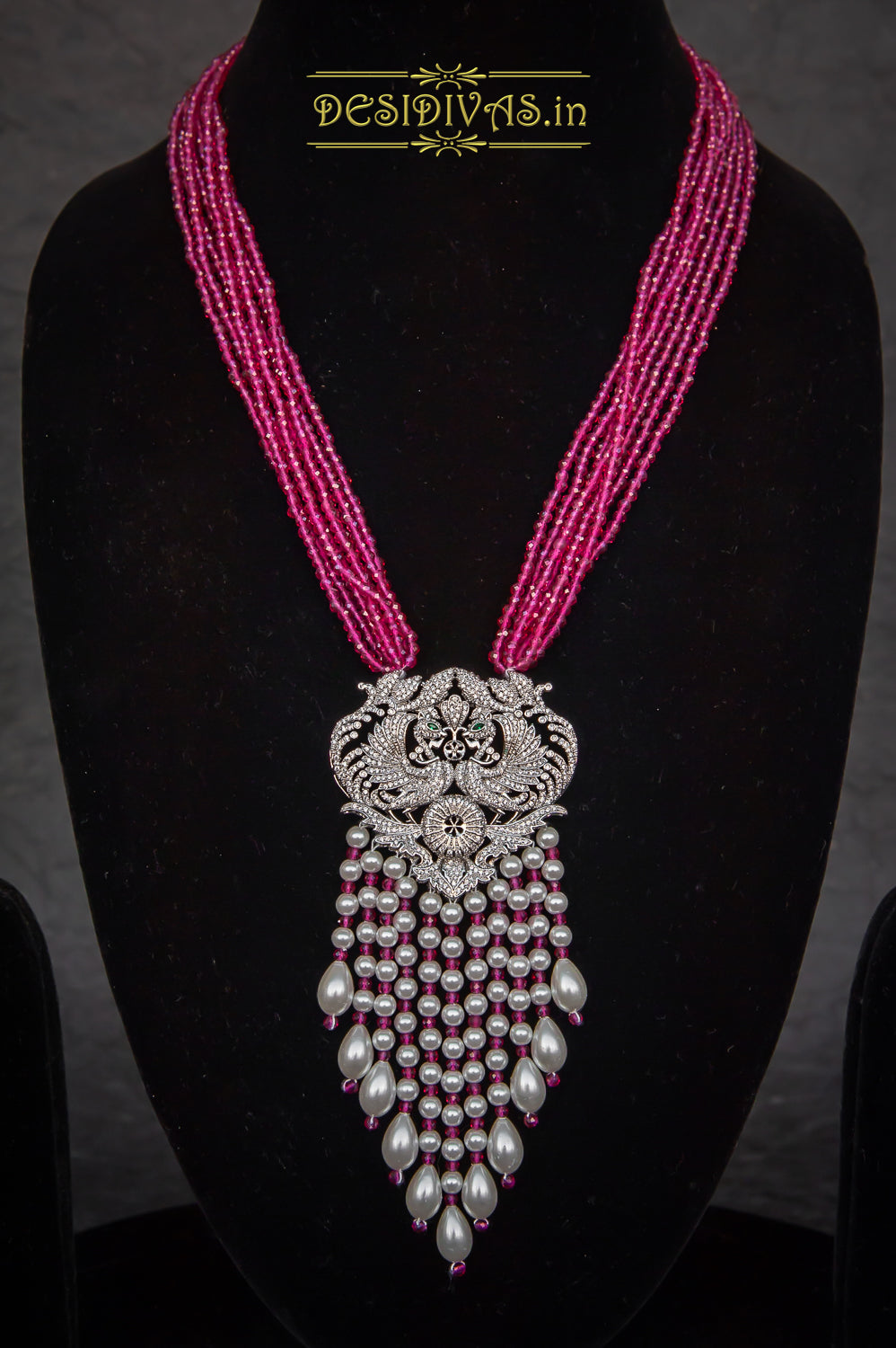 ''ZHULFEE''Stunning Swarovski Multi Layer Long Necklace Set