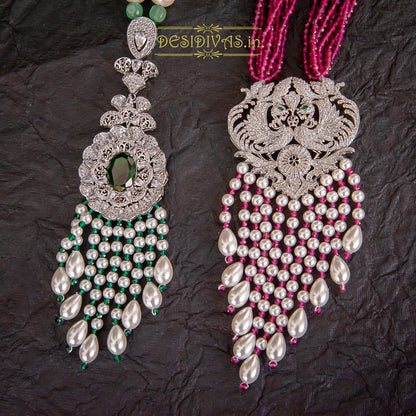 ''ZHULFEE''Stunning Swarovski Multi Layer Long Necklace Set