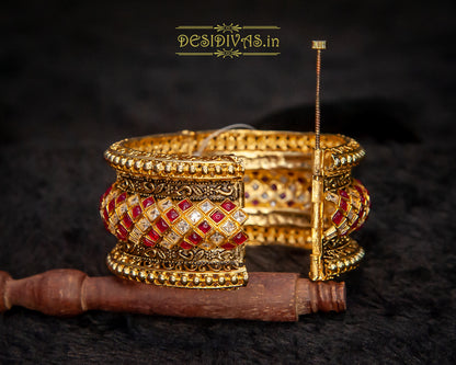 Traditional Padmavati Rajwadi Kada Bangle