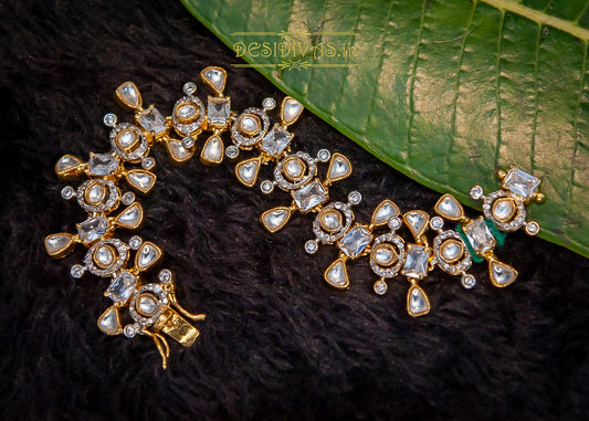 Premium Quality Tyaani inspired Kundan Polki Bracelet