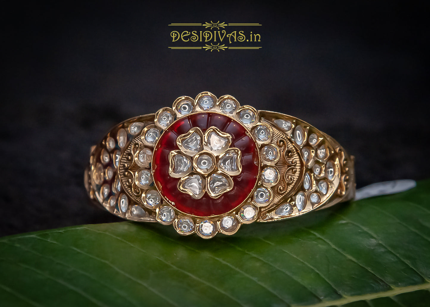 Premium Quality Tyaani inspired Kundan Polki Bracelet