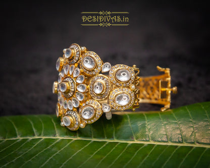 Premium Quality Tyaani inspired Kundan Polki Bracelet