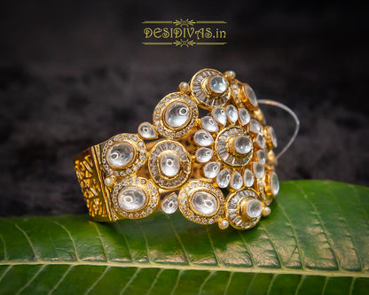 Premium Quality Tyaani inspired Kundan Polki Bracelet