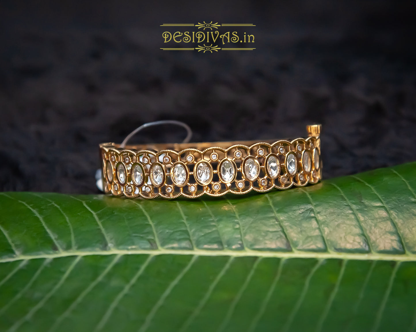 Premium Quality Tyaani inspired Kundan Polki Bracelet