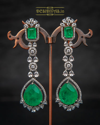 ''Saba'' Stunning Swarovski Multi Doublet Stone Dangler Earring