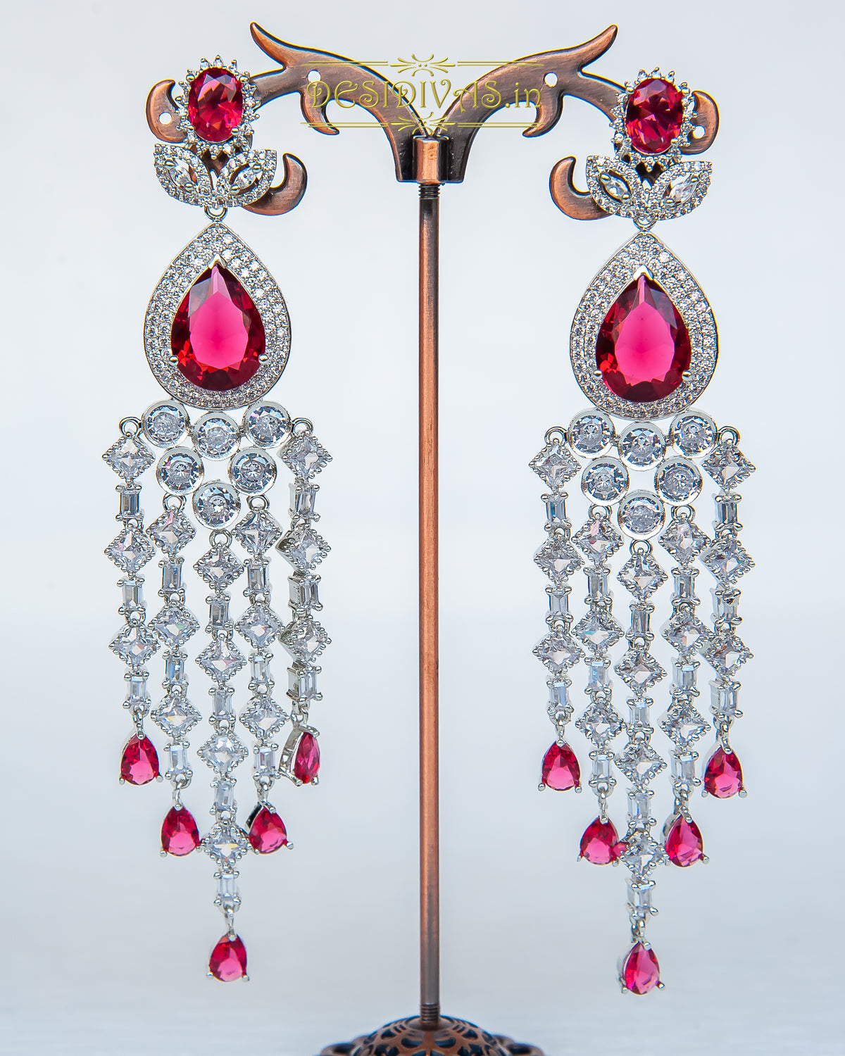 Stunning Swarovski American Diamond Dangler Earrings