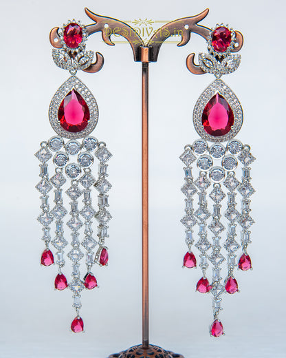 Stunning Swarovski American Diamond Dangler Earrings