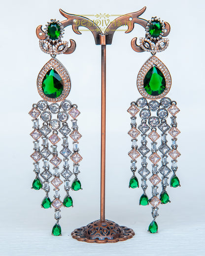 Stunning Swarovski American Diamond Dangler Earrings