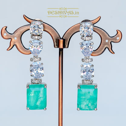 ''Saba'' Stunning Swarovski Multi Doublet Stone Dangler Earring