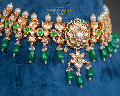 Premium Quality Kundan Polki Necklace set