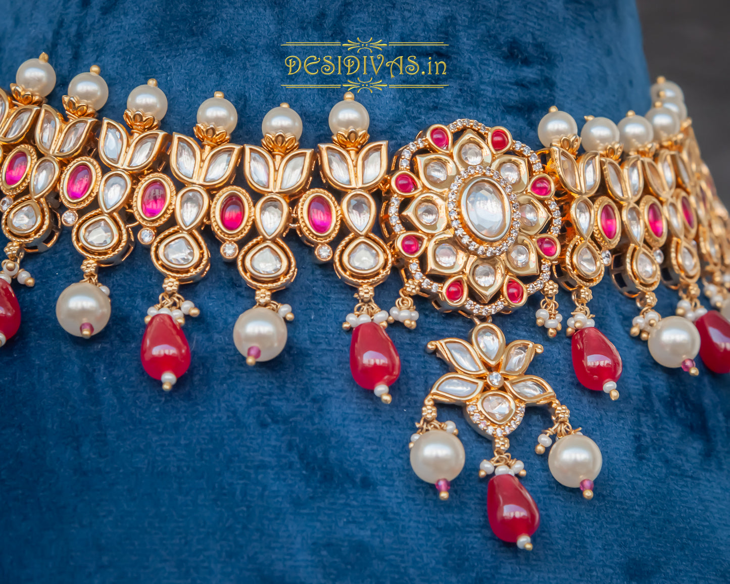 Premium Quality Kundan Polki Necklace set