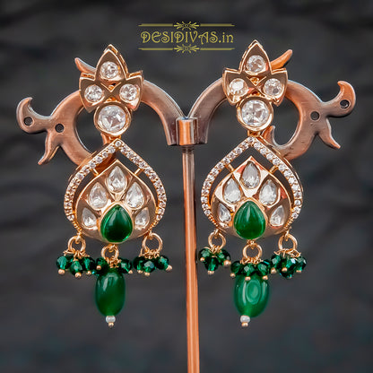 Emerald Polki Kundan Chokar Necklace Set