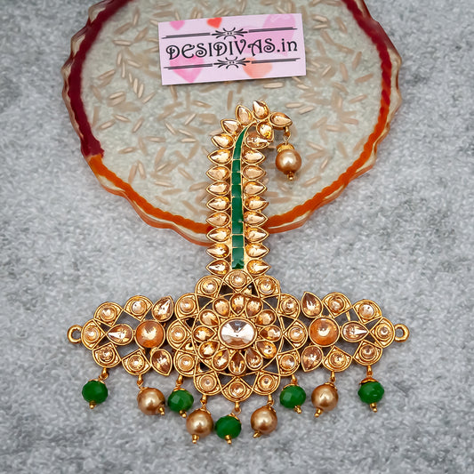 Kundan Kalangi/Kalgi for Men's Safa/Groom Pagdi/Dastar jewel