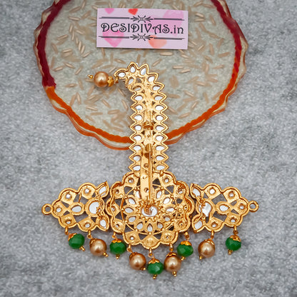 Kundan Kalangi/Kalgi for Men's Safa/Groom Pagdi/Dastar jewel