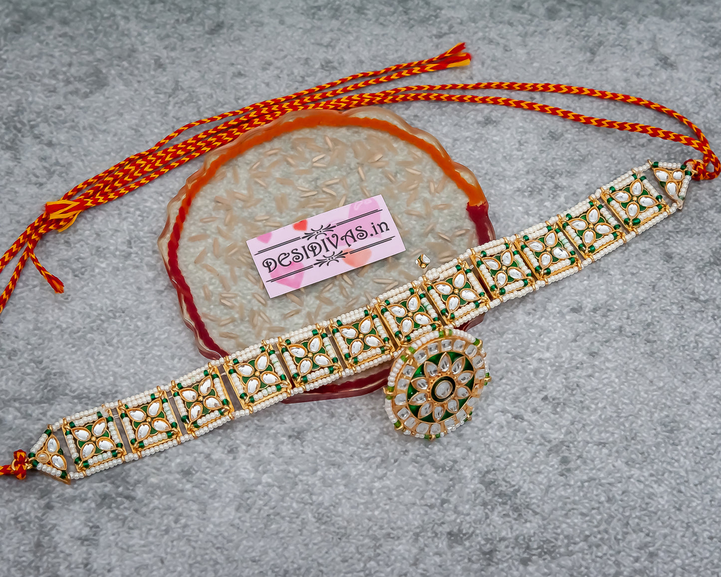 Elegant petite Kundan Pearl Sheesh Phool Mathapatti Head Band with Borla/Indian Bridal Jewelry