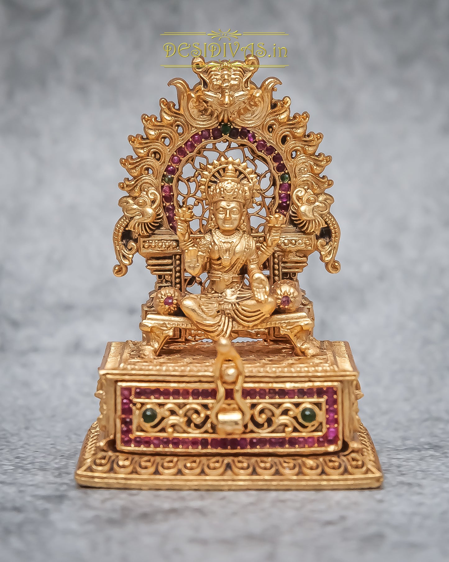 Temple Lakshmi Kumkum Sindoor Dani, Wedding Gift, Pooja Accessory