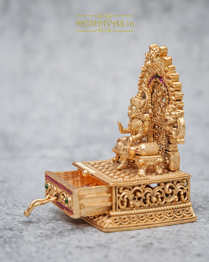 Temple Lakshmi Kumkum Sindoor Dani, Wedding Gift, Pooja Accessory