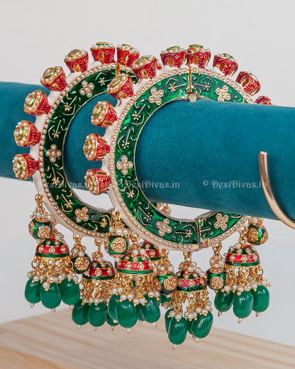 Jaipuri Rajwadi Pachali Meenakari Openable Kada Bangle, Indian Wedding jewelry